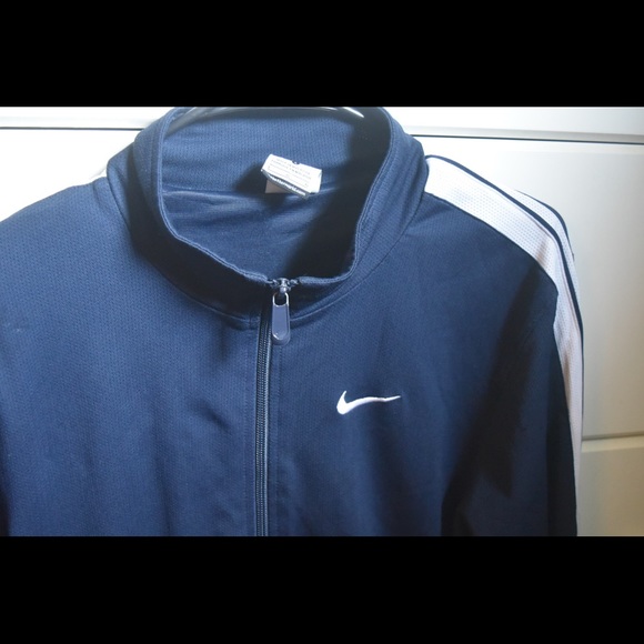 Nike Navy Blue Warm Up Full Zip Dri-Fit - Picture 3 of 6